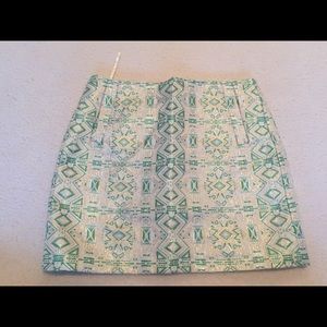 J.Crew Metallic print skirt
